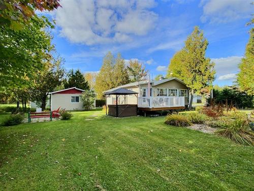 Backyard - 3 Rue Brochu, Adstock, QC - Outdoor With Deck Patio Veranda