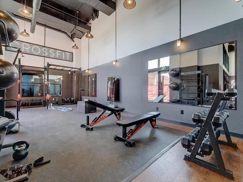 Exercise room - 1805-200 Rue Marie-Charles-Le Moyne, Longueuil (Le Vieux-Longueuil), QC - Indoor Photo Showing Gym Room