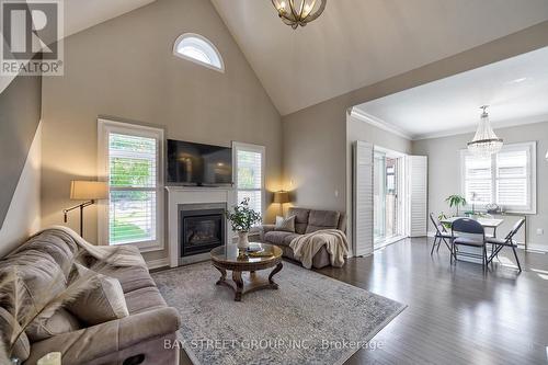 1031 Quarry Drive, Innisfil, ON - Indoor Photo Showing Living Room With Fireplace