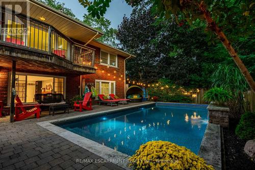 702 King Road, Burlington, ON - Outdoor With In Ground Pool With Deck Patio Veranda