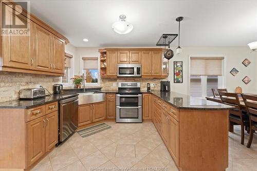 255 Golfview Drive, Amherstburg, ON - Indoor Photo Showing Kitchen With Double Sink