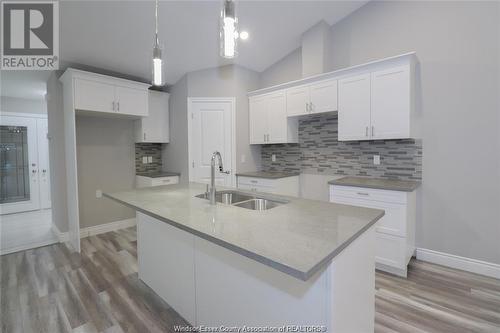 3559 Hallee, Windsor, ON - Indoor Photo Showing Kitchen With Double Sink