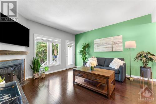 1072 Redtail Private, Ottawa, ON - Indoor Photo Showing Living Room With Fireplace