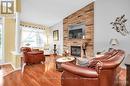 460 Jasper Crescent, Clarence-Rockland, ON  - Indoor Photo Showing Living Room With Fireplace 