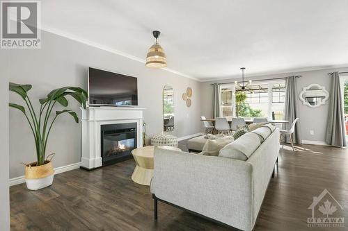 4835 Appleton Side Road, Almonte, ON - Indoor Photo Showing Living Room With Fireplace