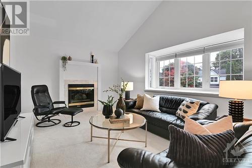 1460 Michaelsem Street, Ottawa, ON - Indoor Photo Showing Living Room With Fireplace