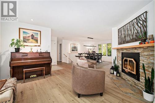 126 Karen Lane, Perth, ON - Indoor Photo Showing Living Room With Fireplace