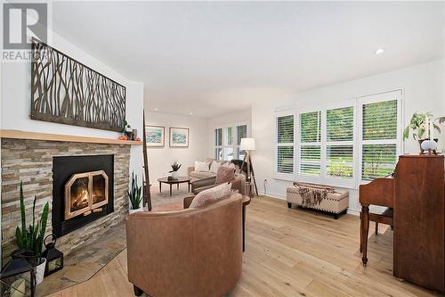 126 Karen Lane, Perth, ON - Indoor Photo Showing Living Room With Fireplace