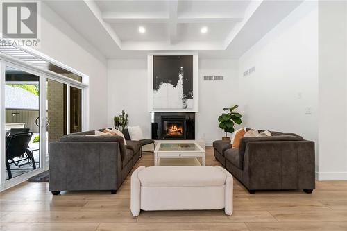 1974 Blackwell Road, Sarnia, ON - Indoor Photo Showing Living Room With Fireplace