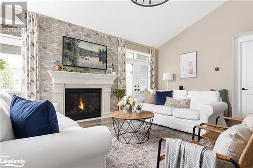 31 Hunter Place, Bracebridge, ON - Indoor Photo Showing Living Room With Fireplace