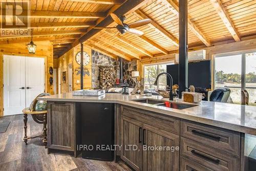 51 Harmony Road, Georgian Bay, ON - Indoor Photo Showing Kitchen With Double Sink