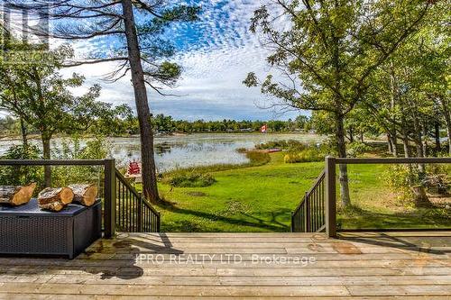 51 Harmony Road, Georgian Bay, ON - Outdoor With Body Of Water With Deck Patio Veranda With View