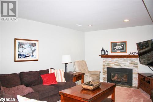 1358 Bobolink Court, Peterborough, ON - Indoor Photo Showing Living Room With Fireplace