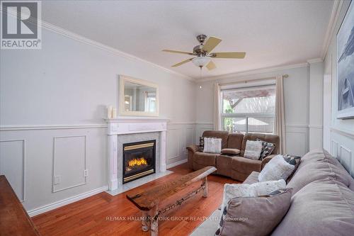 28 Black Willow Drive, Barrie, ON - Indoor Photo Showing Living Room With Fireplace