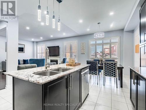 107 Aylesbury Drive E, Brampton, ON - Indoor Photo Showing Kitchen With Double Sink With Upgraded Kitchen