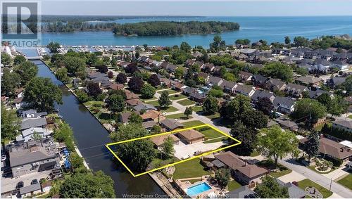 493 Bertha, Windsor, ON - Outdoor With Body Of Water With View