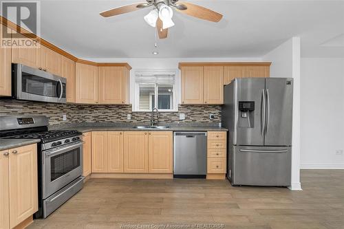 2420 Venetian Avenue, Windsor, ON - Indoor Photo Showing Kitchen With Double Sink With Upgraded Kitchen