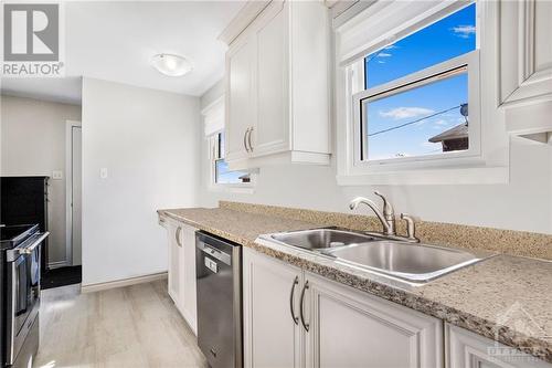 Lots of counter space. Virtually decluttered. - 70 Boyd Street, Prescott And Russell, ON - Indoor Photo Showing Kitchen With Double Sink