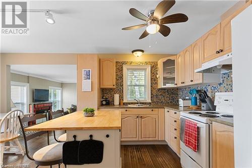 27 Johnson Lane, Callander, ON - Indoor Photo Showing Kitchen With Double Sink