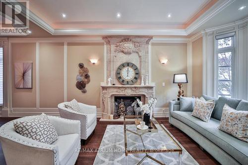 311 Holmes Avenue, Toronto, ON - Indoor Photo Showing Living Room With Fireplace