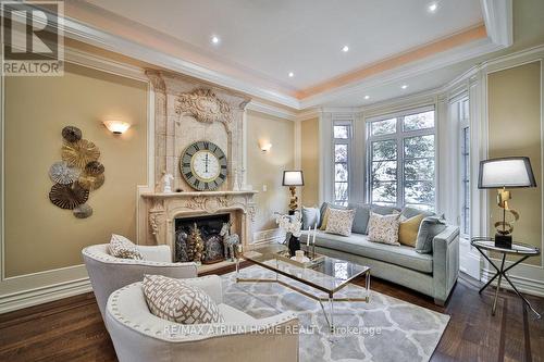 311 Holmes Avenue, Toronto, ON - Indoor Photo Showing Living Room With Fireplace