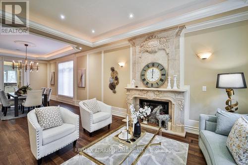 311 Holmes Avenue, Toronto, ON - Indoor Photo Showing Living Room With Fireplace