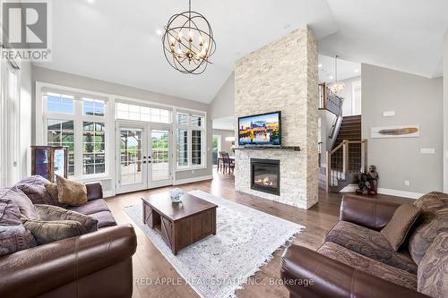 7510 County Rd 27, Essa, ON - Indoor Photo Showing Living Room With Fireplace