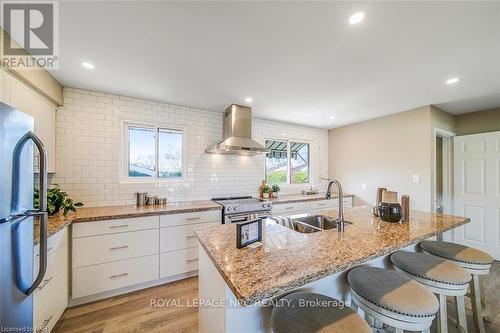 Main - 15 Royale Road, St. Catharines, ON - Indoor Photo Showing Kitchen With Double Sink With Upgraded Kitchen