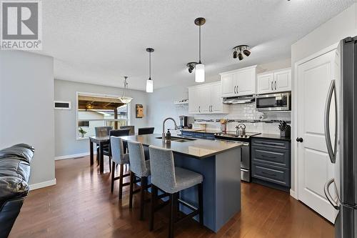 133 Prestwick Mews Se, Calgary, AB - Indoor Photo Showing Kitchen With Stainless Steel Kitchen With Upgraded Kitchen