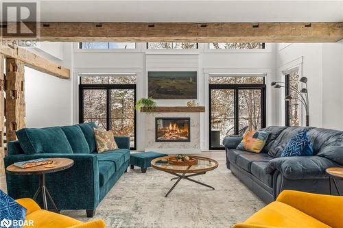 1889 Melrose Road, Marysville, ON - Indoor Photo Showing Living Room With Fireplace