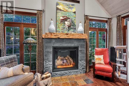 9941 Nipigon Street, Lambton Shores (Port Franks), ON - Indoor Photo Showing Living Room With Fireplace