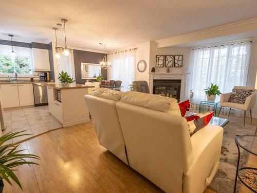 Overall view - 4060 Rue De Chambord, Trois-Rivières, QC - Indoor Photo Showing Living Room With Fireplace