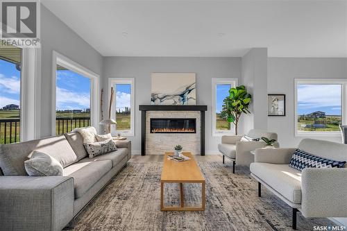 Lot 70 Meadowlark Drive, Blucher Rm No. 343, SK - Indoor Photo Showing Living Room With Fireplace