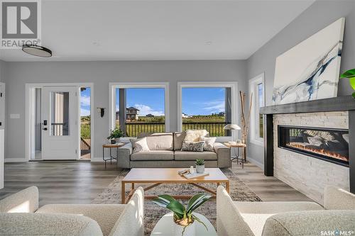 Lot 70 Meadowlark Drive, Blucher Rm No. 343, SK - Indoor Photo Showing Living Room With Fireplace