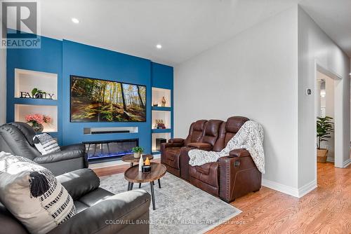 448 Whitby Shores Green Way, Whitby (Port Whitby), ON - Indoor Photo Showing Living Room With Fireplace