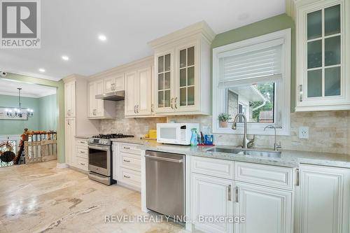 161 Ridge Road S, Fort Erie, ON - Indoor Photo Showing Kitchen With Double Sink