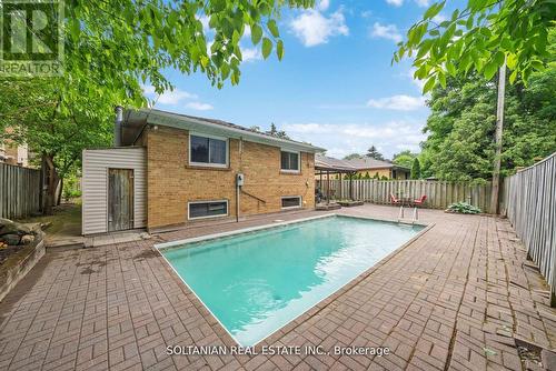 32 Larabee Crescent, Toronto, ON - Outdoor With In Ground Pool With Deck Patio Veranda