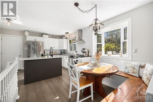 Open Kitchen and Eating area - 530 Christie Lake Road, Perth, ON - Indoor Photo Showing Dining Room