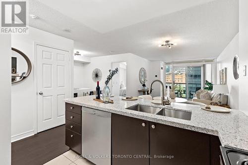 1003 - 30 Grand Trunk Court, Toronto, ON - Indoor Photo Showing Kitchen With Double Sink