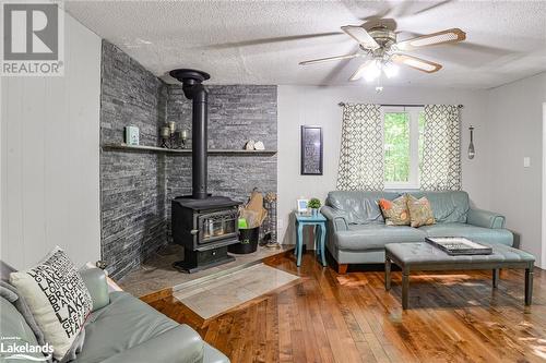 1005 Road 3300, Gravenhurst, ON - Indoor Photo Showing Living Room With Fireplace