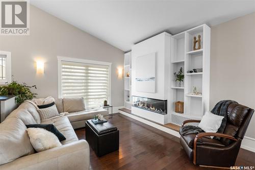 1138 Paton Lane, Saskatoon, SK - Indoor Photo Showing Living Room With Fireplace