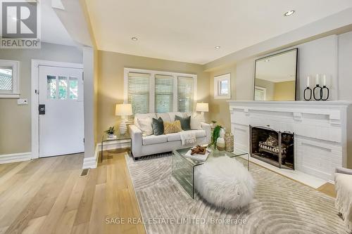 132 Rosewell Avenue, Toronto, ON - Indoor Photo Showing Living Room With Fireplace