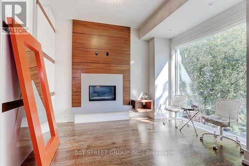 22 Carmichael Avenue, Toronto, ON - Indoor Photo Showing Living Room With Fireplace