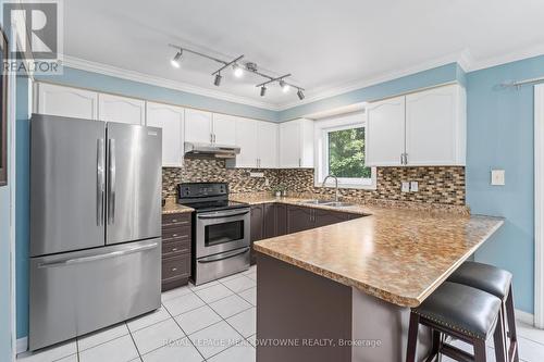 32 Oak Street, Halton Hills, ON - Indoor Photo Showing Kitchen With Double Sink