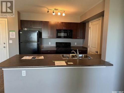 208 308 Petterson Drive, Estevan, SK - Indoor Photo Showing Kitchen With Double Sink