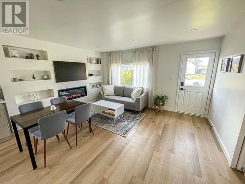 9619 99 Avenue, Fort St. John, BC - Indoor Photo Showing Living Room With Fireplace