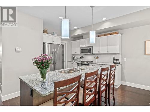 600 Boynton Place Unit# 13, Kelowna, BC - Indoor Photo Showing Kitchen With Double Sink With Upgraded Kitchen