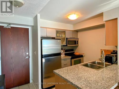 1506 - 16 Harrison Garden Boulevard, Toronto, ON - Indoor Photo Showing Kitchen With Stainless Steel Kitchen With Double Sink