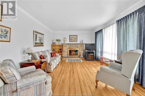 2736 Jos St. Louis, Windsor, ON - Indoor Photo Showing Living Room With Fireplace