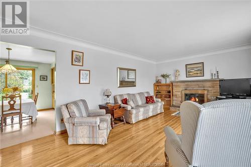 2736 Jos St. Louis, Windsor, ON - Indoor Photo Showing Living Room With Fireplace